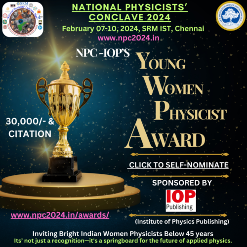 Young Women Physicist Award-IOP-Flyer